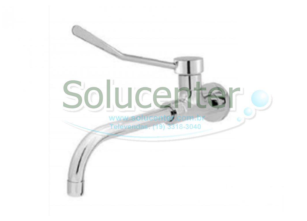 Torneira Clinica de Parede Alavanca Bica Movel Proflux 