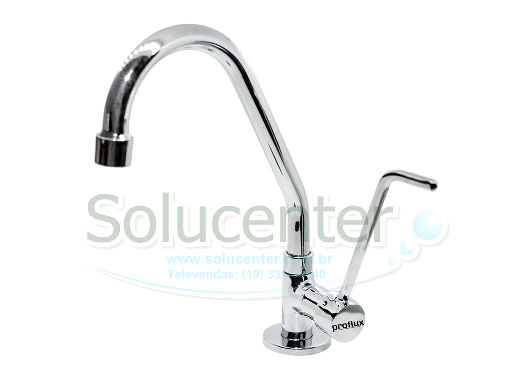 Torneira Clinica Alavanca Bica Móvel de Mesa Proflux 51.356
