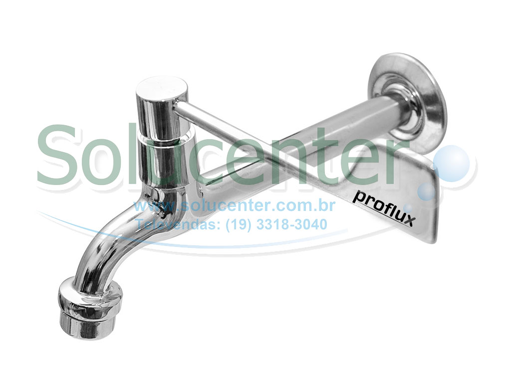 Torneira Clinica Alavanca Confort com arejador fixo de Parede 22 cm Proflux 21.077P