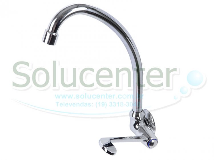 Torneira Clinica Alavanca Parede Bica móvel (Posição não molha o antebraço) 48.010